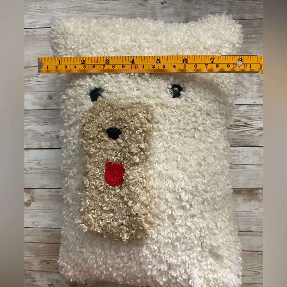 Homemade Stuffed Teddy Bear Fuzzy Plush Pillow